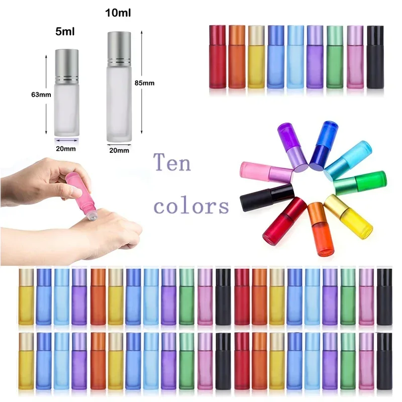 Fragrance Atomizer Pump - 10/30/50Pcs 5-10ml Milchglas Roller Flaschen Mini