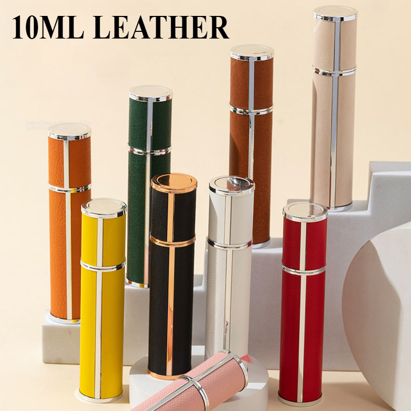 Perfume Fragrance Difference - 10 ml Leder-Parfümflasche, nachfüllbarer Parfümzerstäuber für