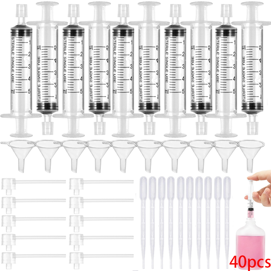 Perfume Decant Sample - 40-teiliges/8-teiliges Parfüm-Nachfüllpumpen-Set, Parfüm-Dekanter-Kit mit Adapter-Werkzeug für
