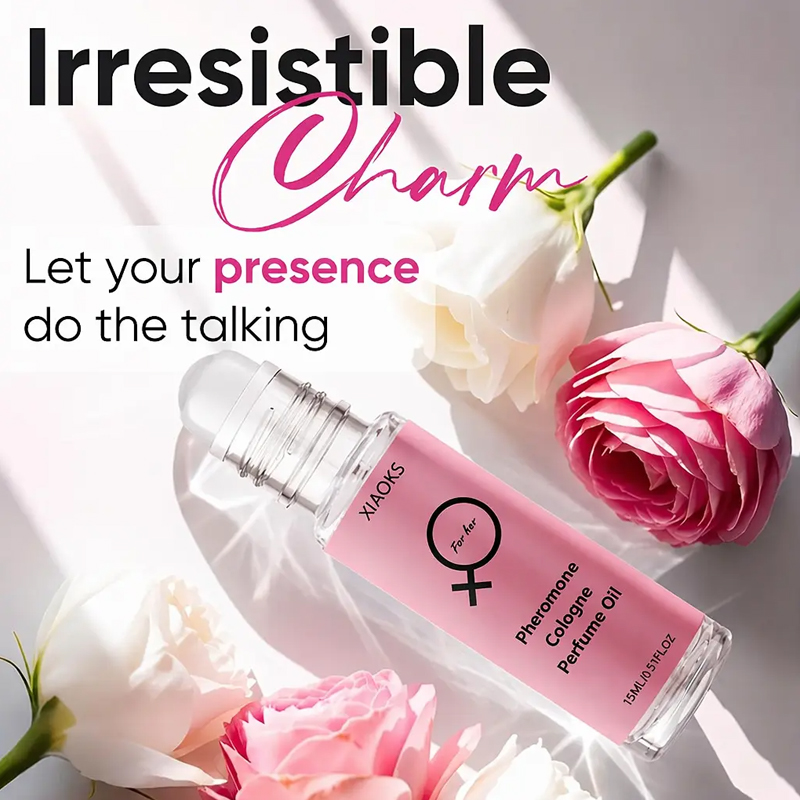 Perfume Fragrance Enhancer - Damen-Pheromon-Parfüm, Roll-On-Form mit Hochwertigem Design Bezaubernder